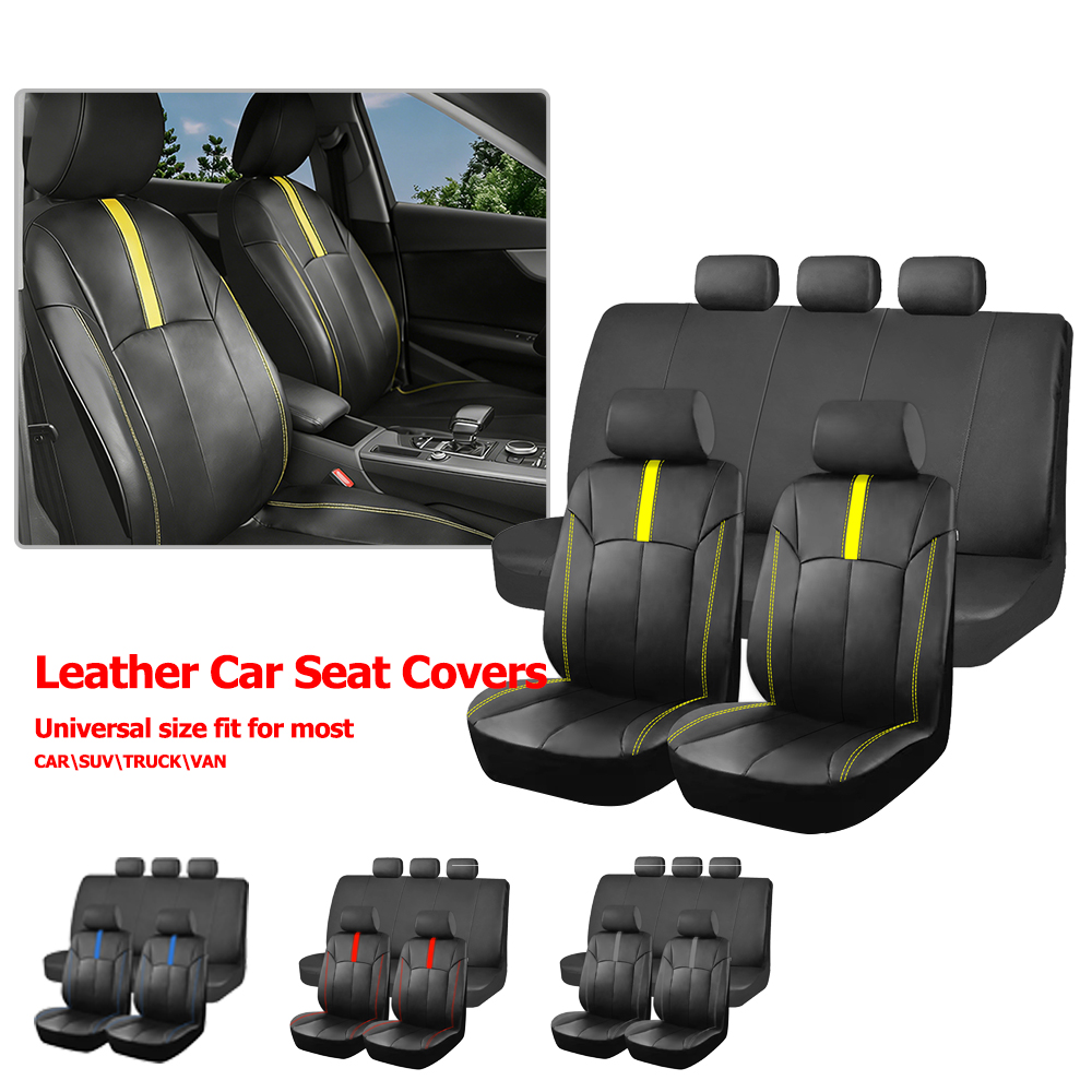Interior Design Degree - Universal PU Leather Car Seat Covers