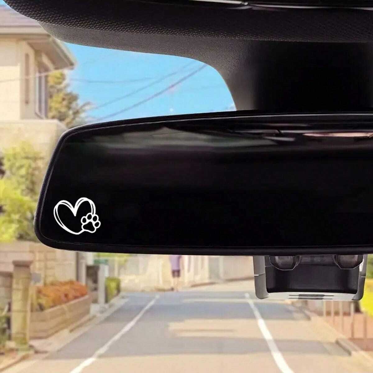 2pcs Heart Paw Print Rearview  - огляд і ціна Interior Design Journal